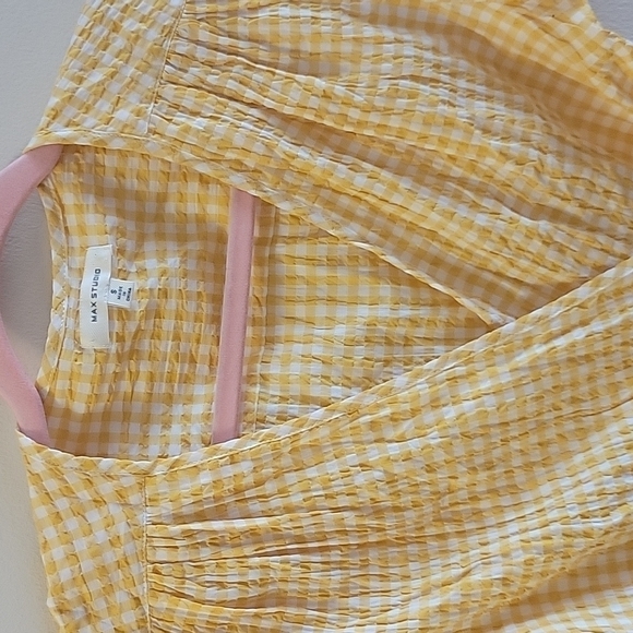 MAX STUDIO Tie-front Chequered Shirt S - Picture 3 of 8